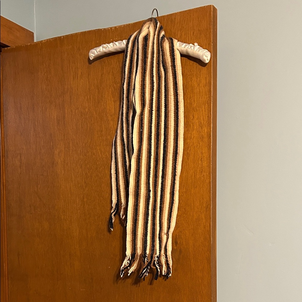 Striped Knit Scarf
